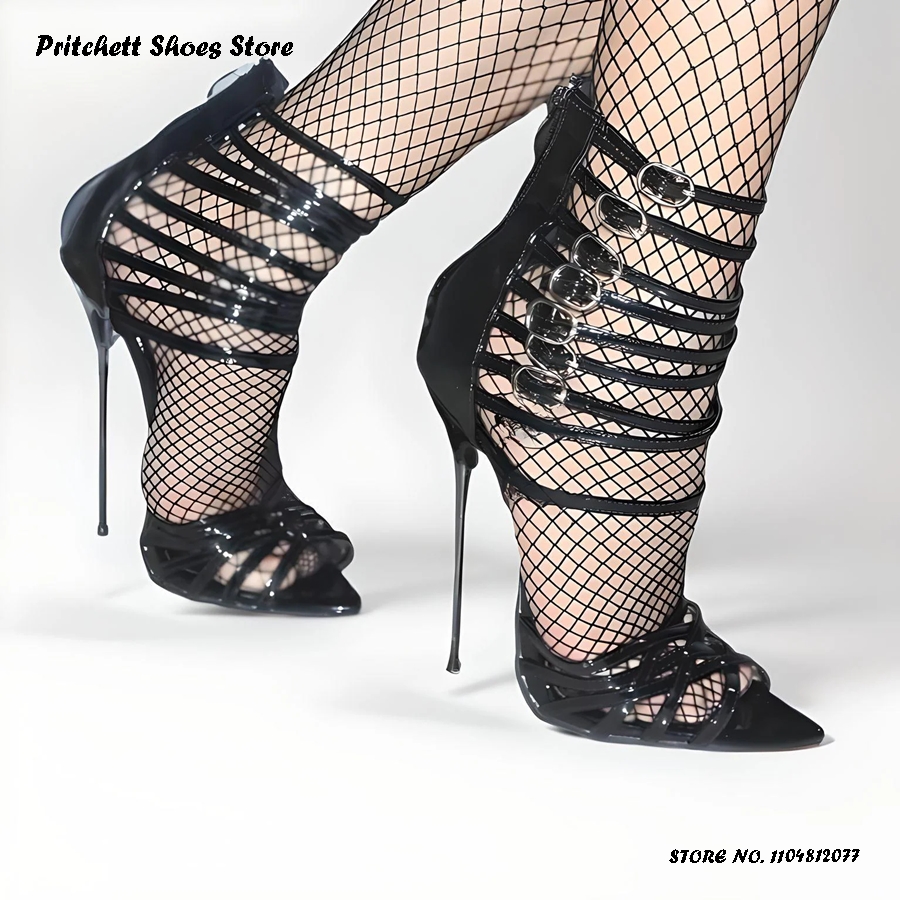 รองเท้าส้นสูงแบบเปิดนิ้วเท้า ส - Sandal Strappy Heeled บทวิจารณ์และราคา