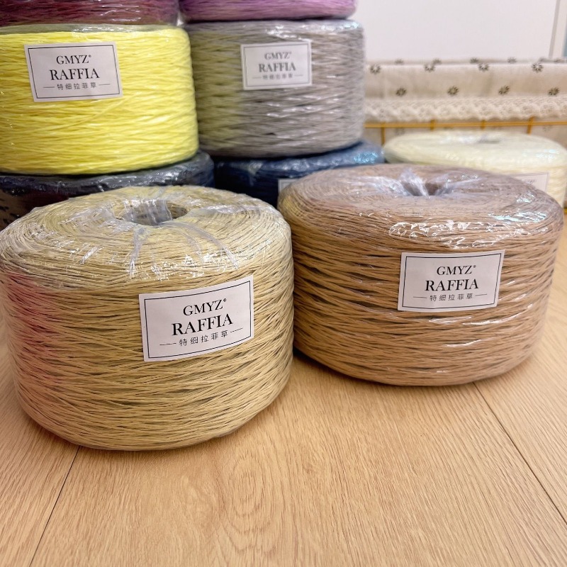 250 กรัม/ชิ้นบางแบน Raffia เส้ - Crochet Bag Raffia บทวิจารณ์และราคา
