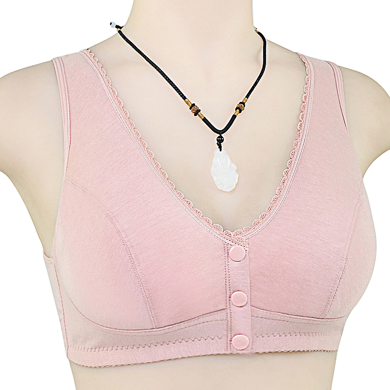 บราผ้าฝ้ายแบบปิดด้านหน้าเต็มตั - Bralette Triangle Set บทวิจารณ์และราคา